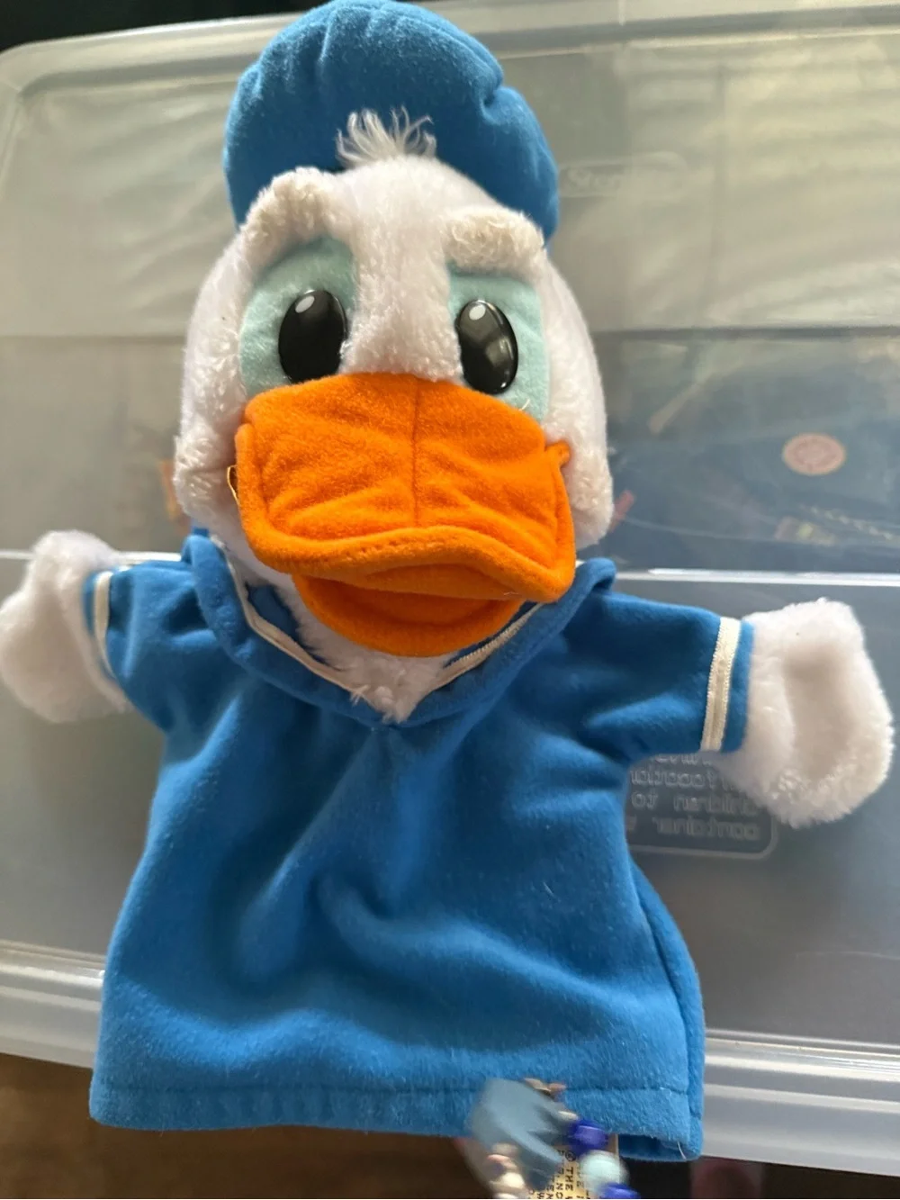 Vintage Disney Donald Duck & Dale Hand Puppets Lot 1990s Mattel Applause